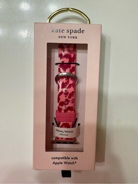kate spade New York: NIB Pink Leopard Silicone Apple Watch Band